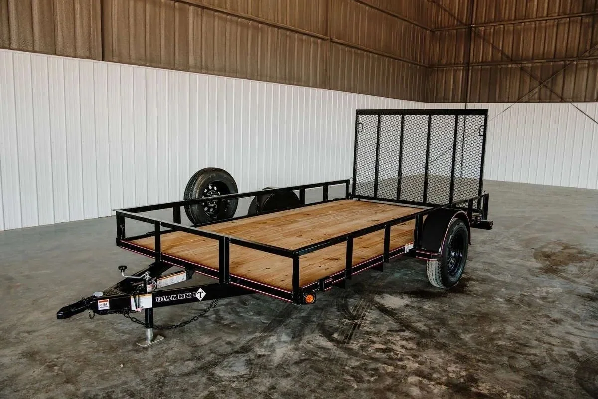 Utility trailer in the repair shop at Big Country Trailers and Toppers in Montrose, CO